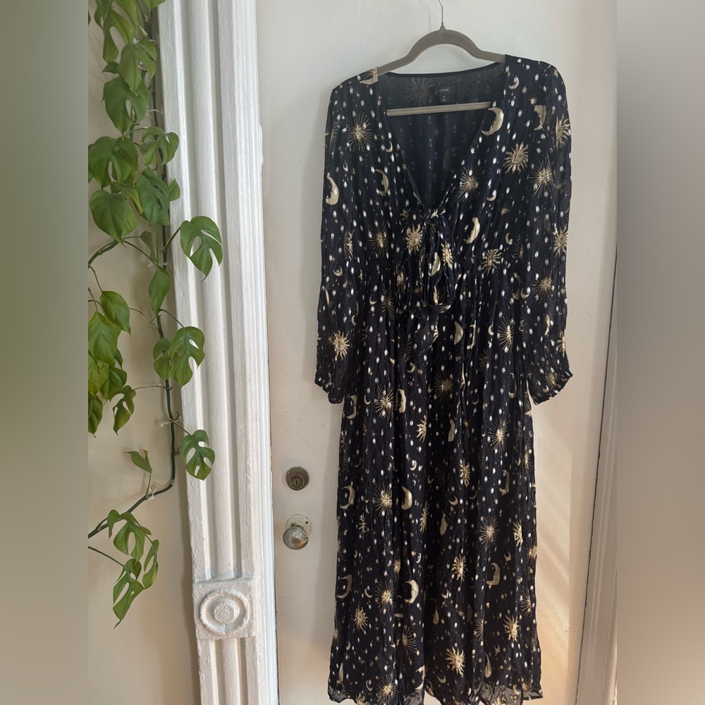 Navy & Gold Celestial Dress